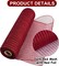 2 Rolls 10 Inch Deep Red Decorative Mesh Ribbbon Rolls, Fabric Mesh with Foil